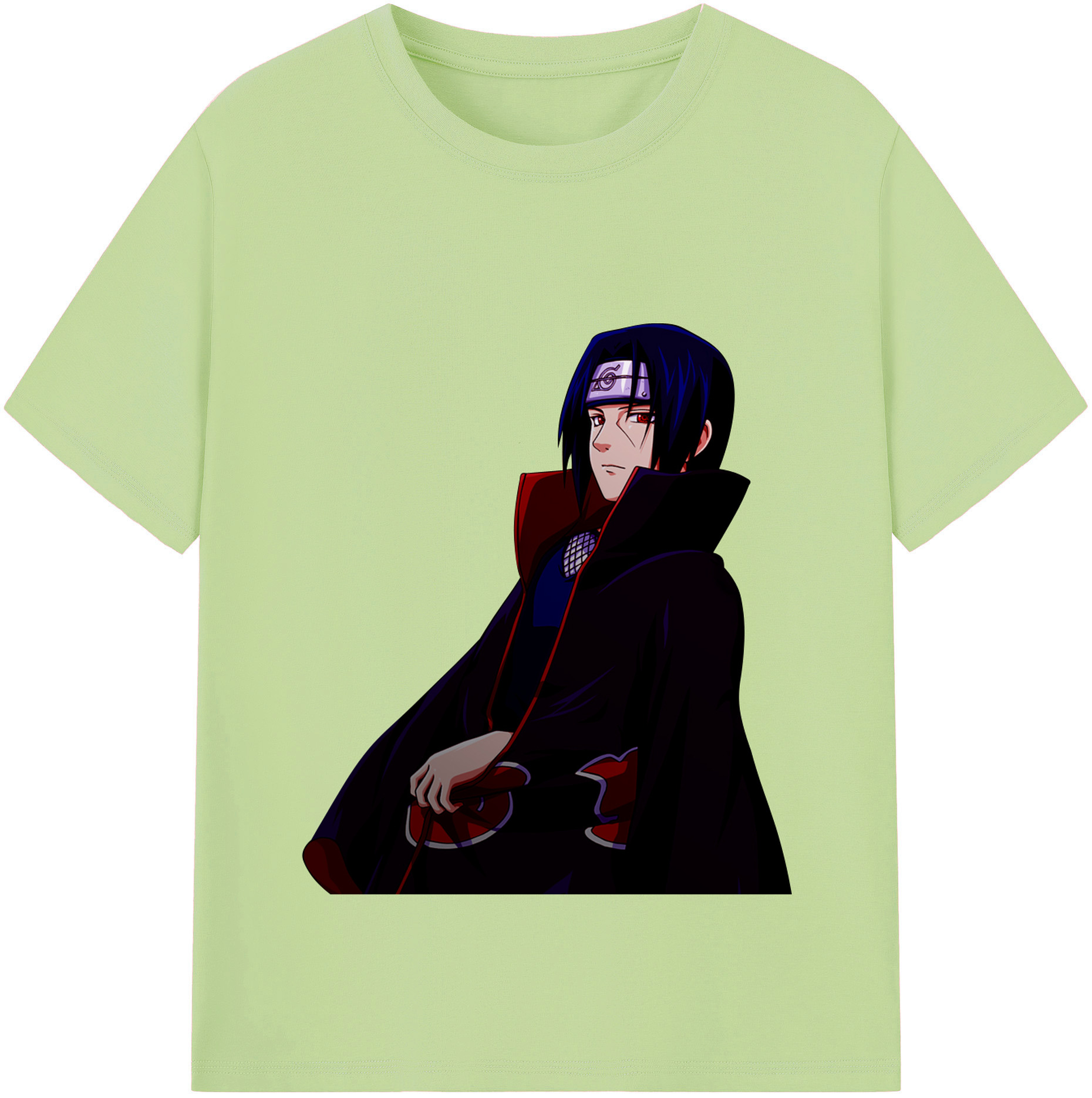 （画像用） NARUTO -ナルト- うちは イタチ Uchiha Itachi 綿100％半袖Tシャツ（フロントプリント）